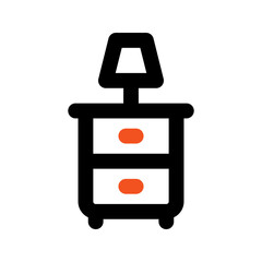 night stand line icon