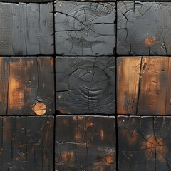 Textured wood material with abstract pattern, nature-inspired surface, weathered timber backdrop for construction design.