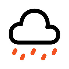 rainy line icon