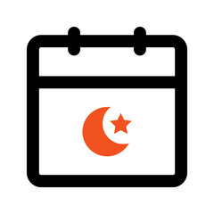 ramadan line icon