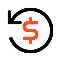 return on investment line icon