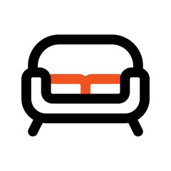 sofa line icon