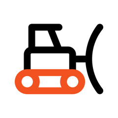 snowplow line icon