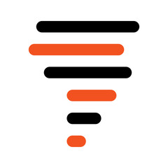 Obraz premium tornado line icon