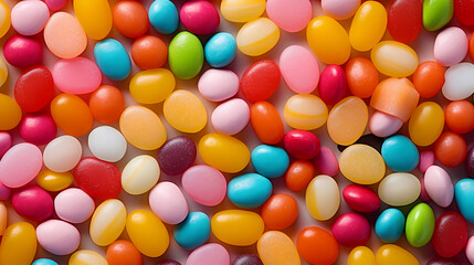 Obraz premium Colorful candies and various delicious candies background wallpaper