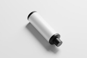 Black Matte Plastic Bottle Mockup