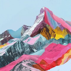 Illustrations of Mountain drawing