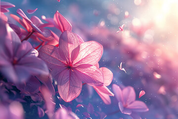 Soft lilac petals dancing in the gentle spring breeze. 