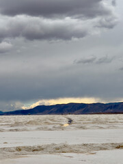 Lithium brine evaporation ponds in the altiplano in Jujuy Province, Argentina