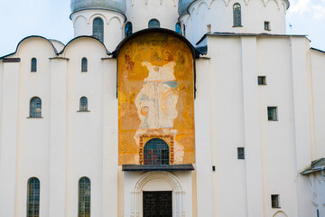 Fresco of the Cathedral of St. Sophia, Veliky Novgorod, Russia
