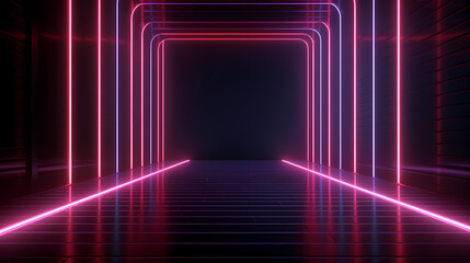 The stage background is illuminated by the light of a spotlight