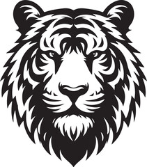 Best Tiger Head vector, Silhouette, illustration. 