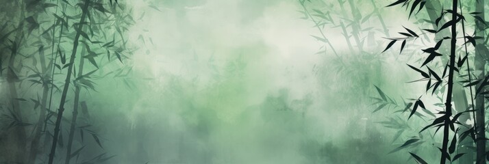 green bamboo background with grungy 