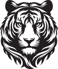 Best Tiger Head vector, Silhouette, illustration. 