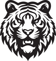 Best Tiger Head vector, Silhouette, illustration. 