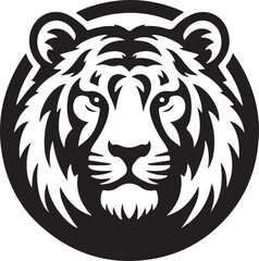 Best Tiger Head vector, Silhouette, illustration. 