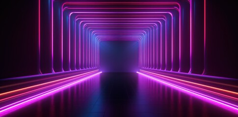 neon tunnel entrance path design seamless tunnel lighting neon