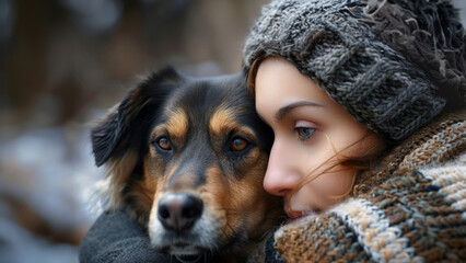 The unconditional love and companionship of a loyal dog