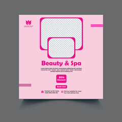 Beauty spa social media template