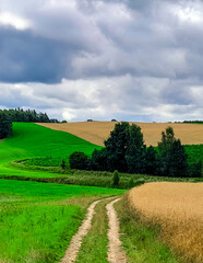 Astonishing landscape of Kashubia in Northern Poland