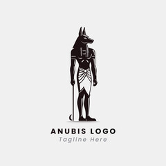 anubis logo design template