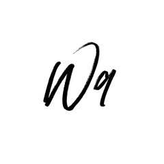 A hand-drawn signature logo design template	