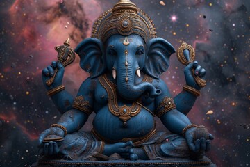 Elephant God Ganesha - obrazy, fototapety, plakaty