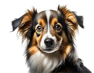 portrait of a dog border collie png