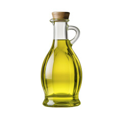 Olive oil bottle isolated on transparent background