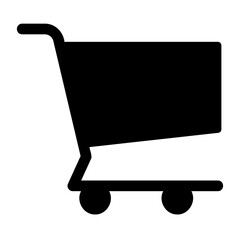 shoping cart glyph icon