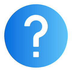 question gradient icon