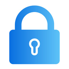 padlock gradient icon
