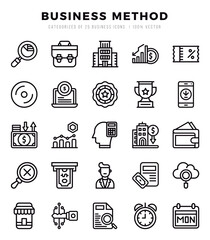 Business Method Icon Bundle 25 Icons for Websites and Apps