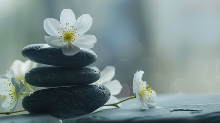 Obraz na płótnie Canvas purity in the zen massage
