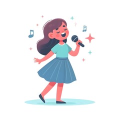 Girl singing 