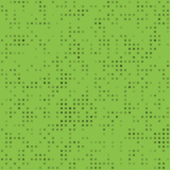 Abstract seamless geometric pattern. Mosaic background of black squares. Evenly spaced small shapes of different color. Vector illustration on light green background