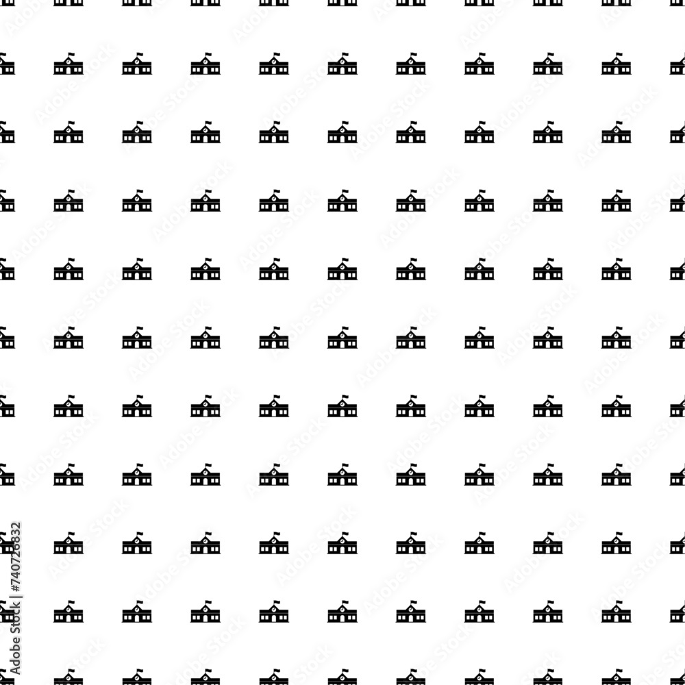Poster square seamless background pattern from geometric shapes. the pattern is evenly filled with big blac