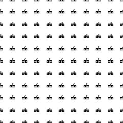 Square seamless background pattern from geometric shapes. The pattern is evenly filled with big black school building symbols. Vector illustration on white background