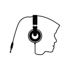 vector of people wearing headsets