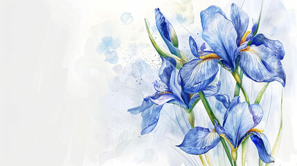 Iris reticulata 'Harmony' on a white background.