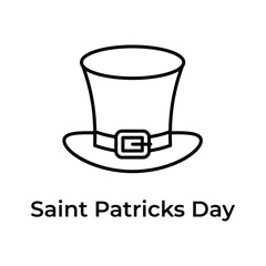 Creative and unique icon of st patrick day in modern design style