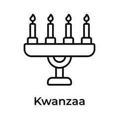 Happy kwanzaa, kwanzaa day creative icon, ready to use and download