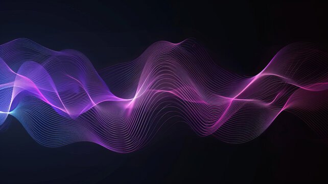 Binaural theta waves, visualizing the sound of tranquility in an AI generative form.