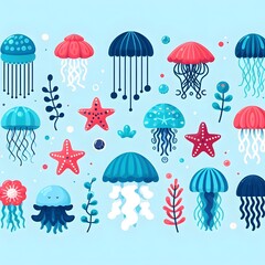 set of umbrella