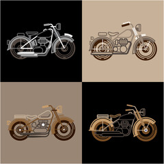 Obraz premium Motorcycle T-shirt Designs