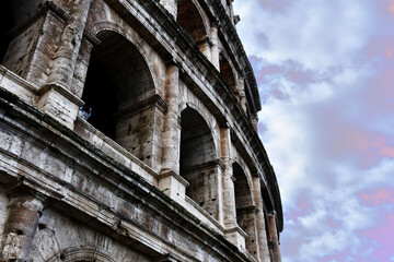 the historic structure city, rome, coloseum , italy 2024