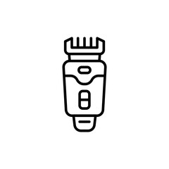 Electric shaver outline icons, minimalist vector illustration ,simple transparent graphic element .Isolated on white background