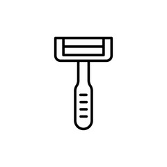Shaver outline icons, minimalist vector illustration ,simple transparent graphic element .Isolated on white background