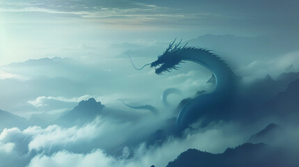 the image of the blue dragon in the legend of the Orient_3