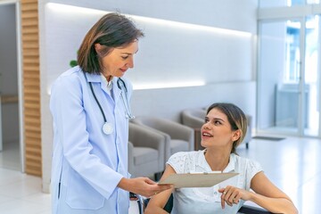 Doctor consulting with patient